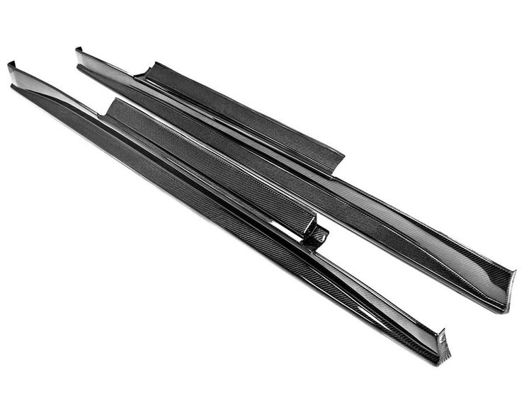 Seibon R35 GT-R VS Style Gloss Carbon Fiber Side Skirts Pair - &